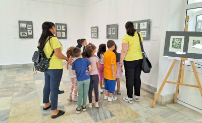Посещение на група "Пинокио" на МЕЖДУНАРОДНА ГРАФИЧНА ИЗЛОЖБА „ПИНОКИО“ 3
